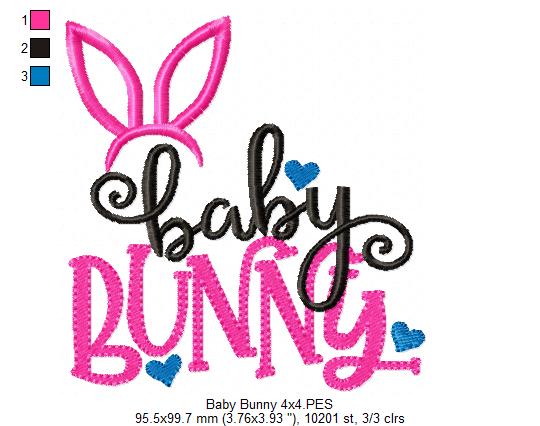 Baby Bunny - Fill Stitch