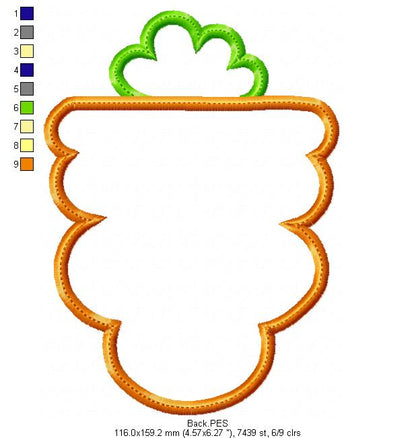 Carrot Candy Bag - ITH Project - Machine Embroidery Design