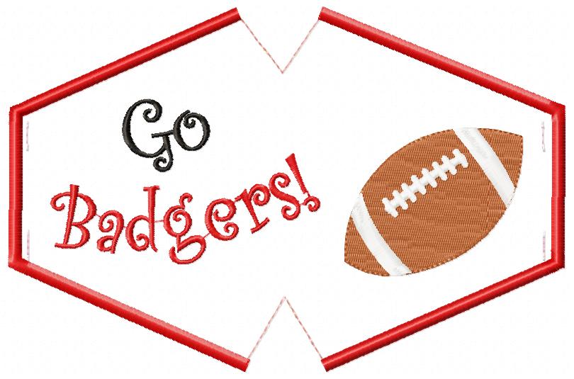 Go Badgers! Face Mask - ITH Project - Machine Embroidery Design