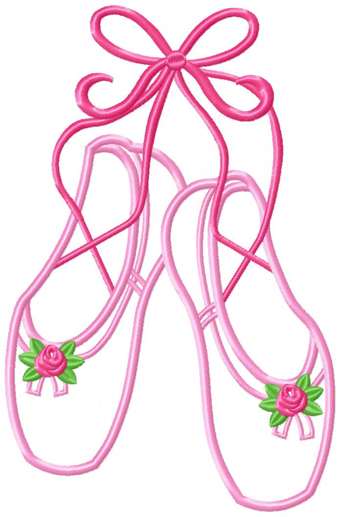 Ballerina Shoes - Applique