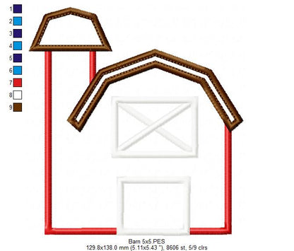 Farm Barn - Applique