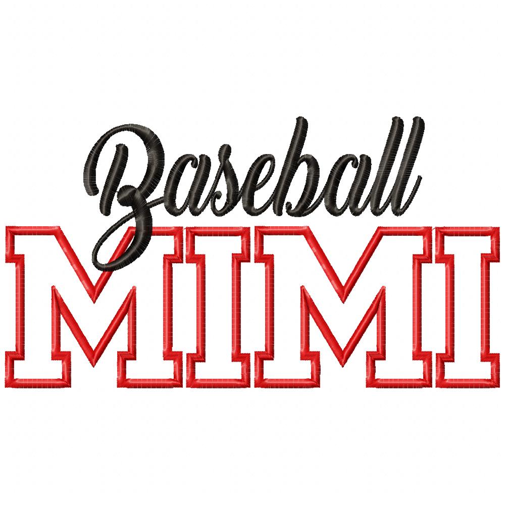 Baseball Mimi - Applique