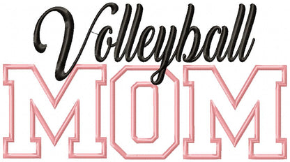 Basic Volleyball Mom - Applique