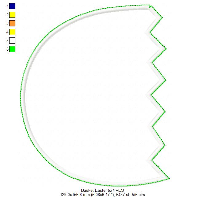 Easter Bunny for Basket - ITH Project - Machine Embroidery Design
