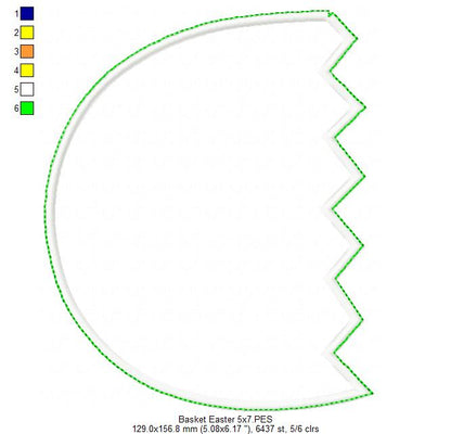 Easter Bunny for Basket - ITH Project - Machine Embroidery Design