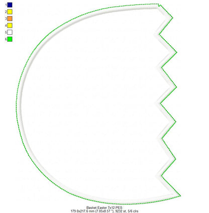 Easter Bunny for Basket - ITH Project - Machine Embroidery Design