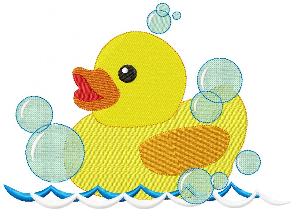 Baby Bath Duck - Fill Stitch
