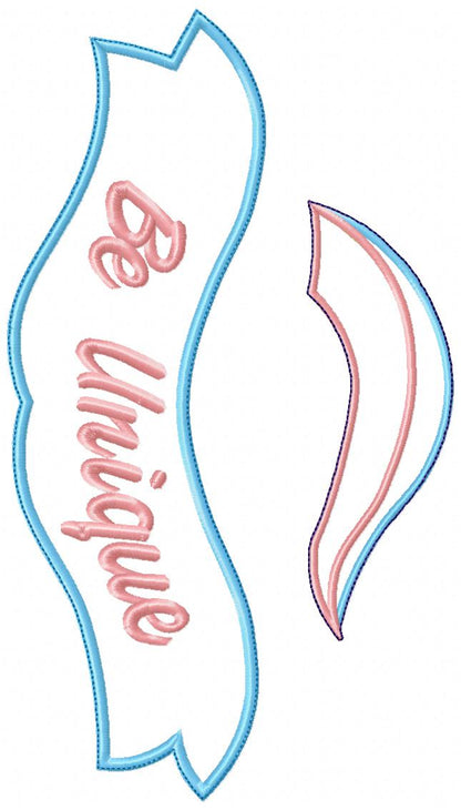 Cute Unicorn Ornament - ITH Project - Machine Embroidery Design