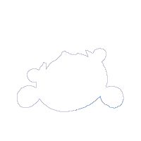 Bear Face Girl - Aplique Embroidery