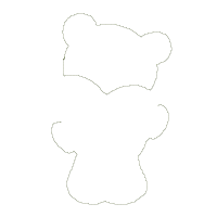 Bear with Heart - Aplique Embroidery