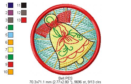 Christmas Ornaments - ITH Project - Machine Embroidery Design