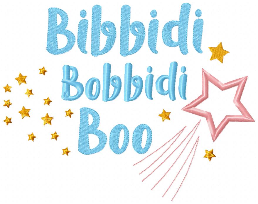 Bibbidi Bobbidi Boo - Fill Stitch Embroidery