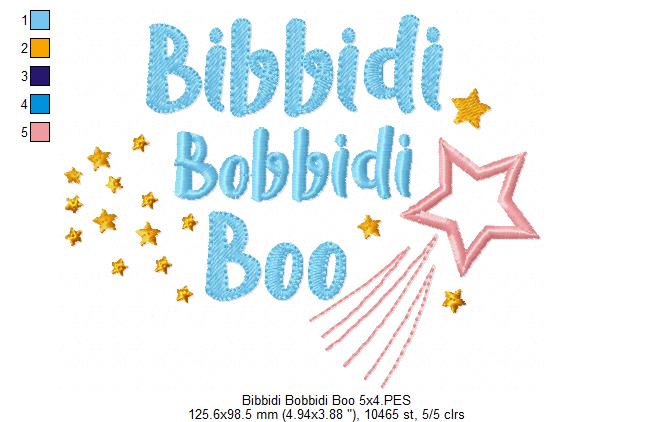 Bibbidi Bobbidi Boo - Fill Stitch Embroidery