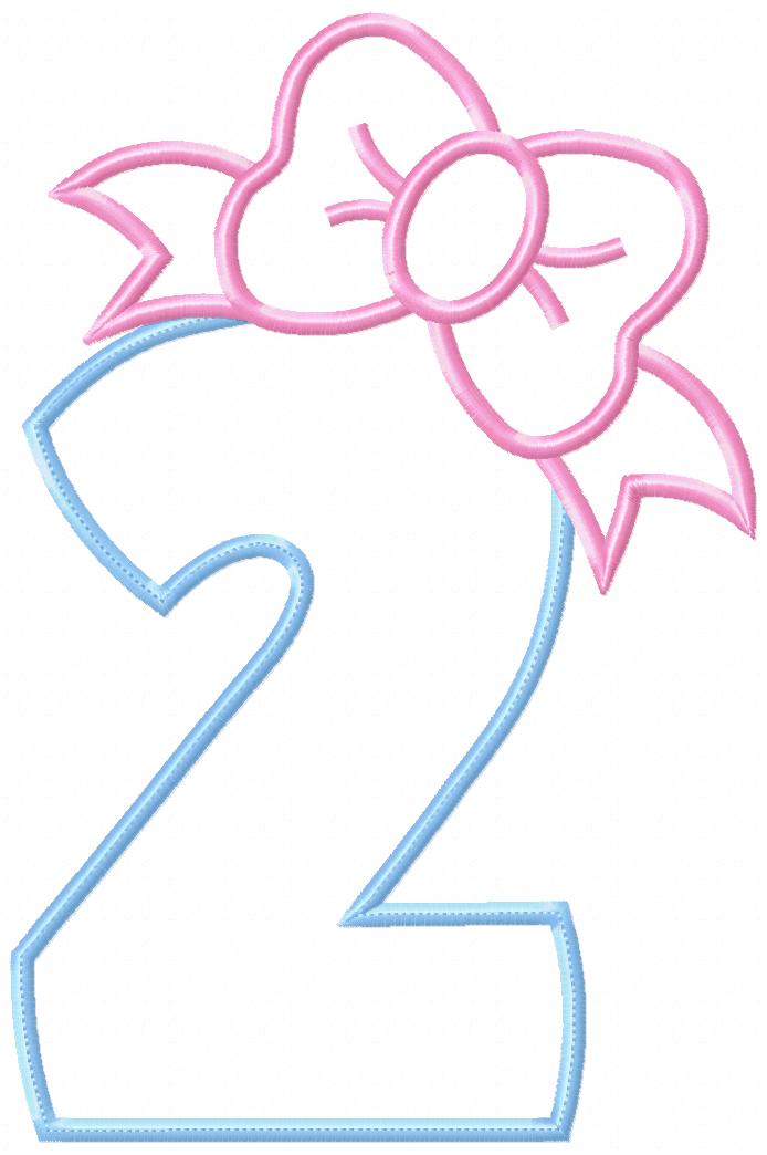 Big Bow Number Two - Appliqué – Machine Embroidery Design
