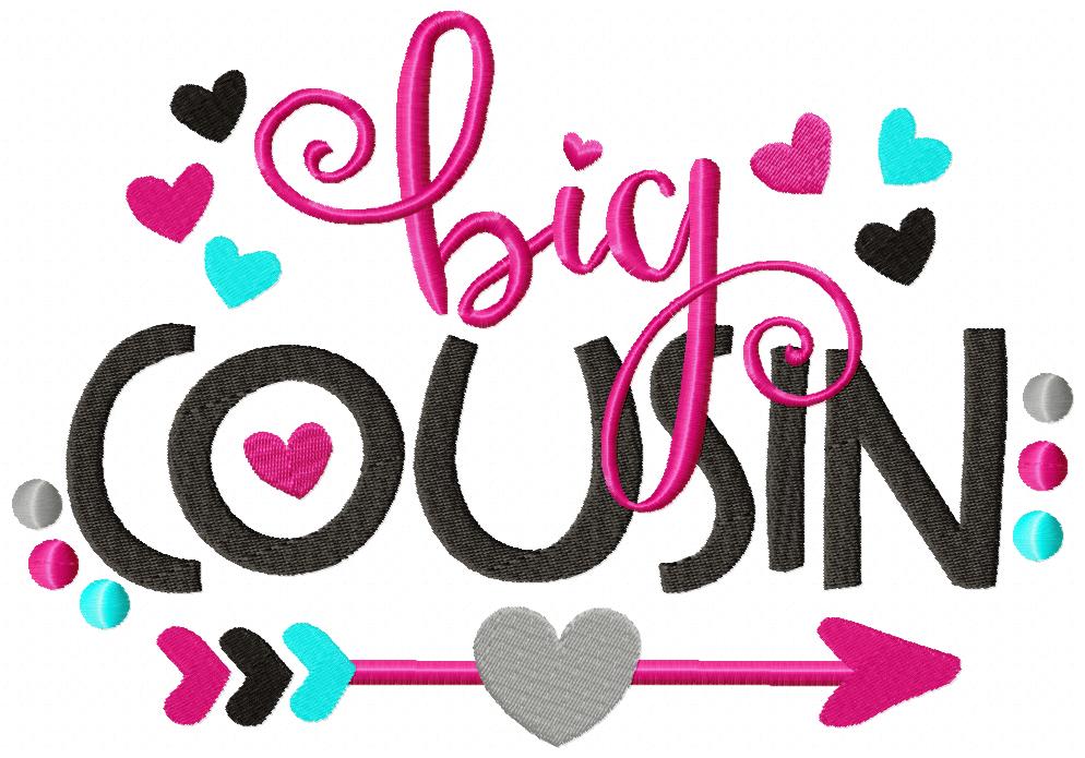 Big Cousin Arrow and Hearts - Fill Stitch