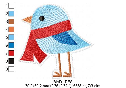 Christmas Ornaments Rippled - Applique - Machine Embroidery Design