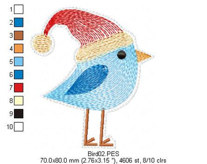 Christmas Ornaments Rippled - Applique - Machine Embroidery Design