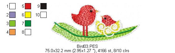 Christmas Ornaments Rippled - Applique - Machine Embroidery Design