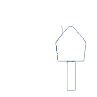Bird House Number 9 Nine 9th Birthday - Applique
