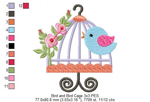 Bird Cage - Fill Stitch