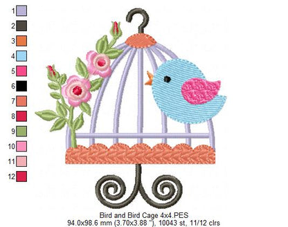 Bird Cage - Fill Stitch