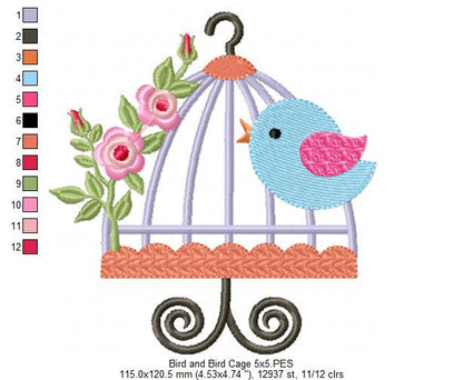 Bird Cage - Fill Stitch