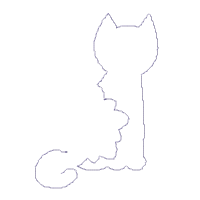 Black Cat and Sunflower - Applique - Machine Embroidery Design