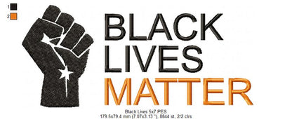 Black Lives Matter - Fill Stitch