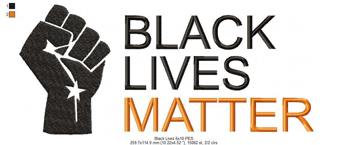 Black Lives Matter - Fill Stitch