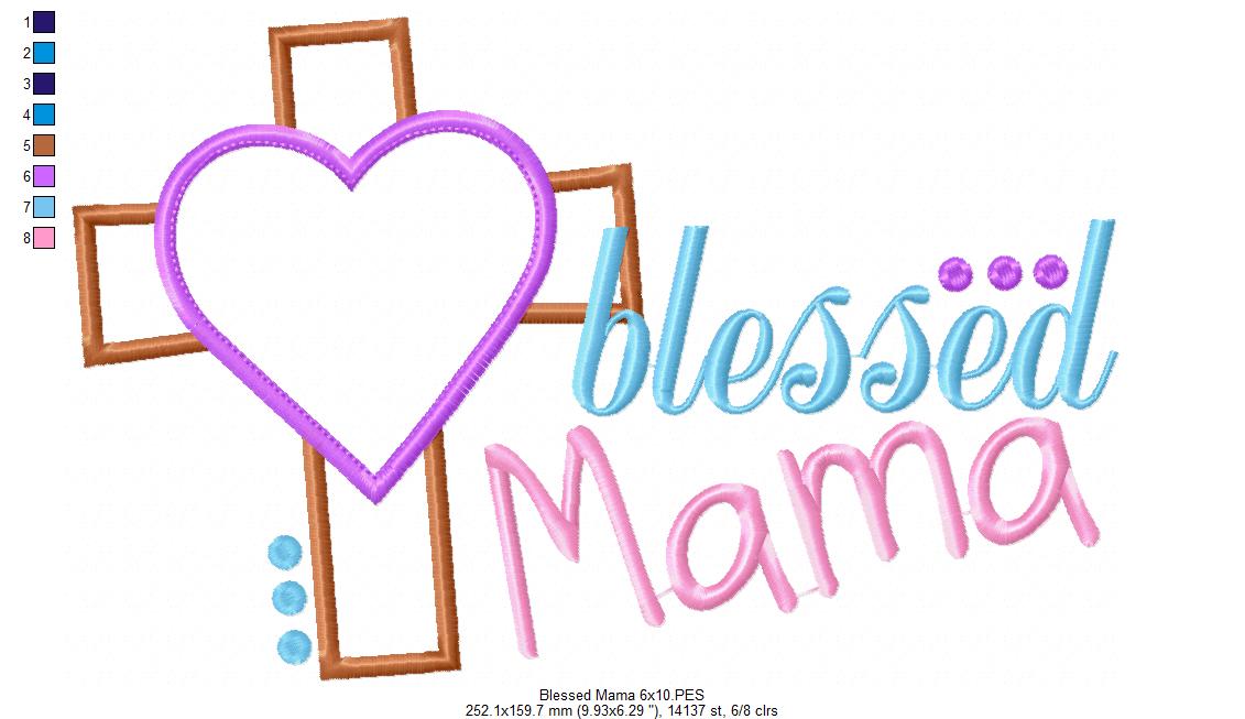 Blessed Mama - Applique