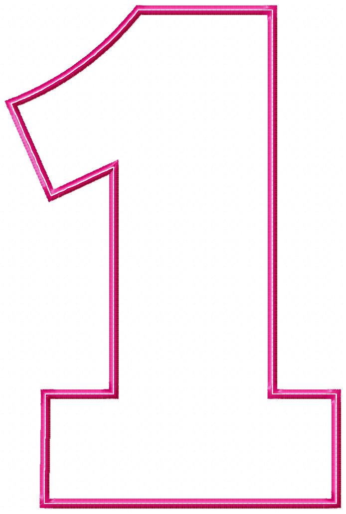 Block Numbers Birthday Set Numbers 0-9 - Applique