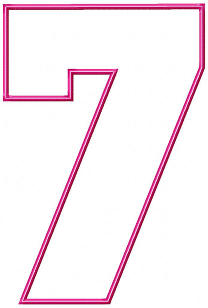 Block Numbers Birthday Set Numbers 0-9 - Applique