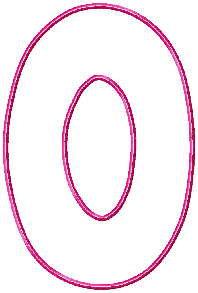 Block Numbers Birthday Set Numbers 0-9 - Applique