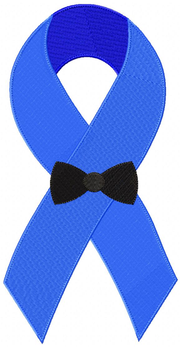 BlueNovember Ribbon with Tie - Fill Stitch