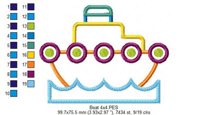 Boat - Applique