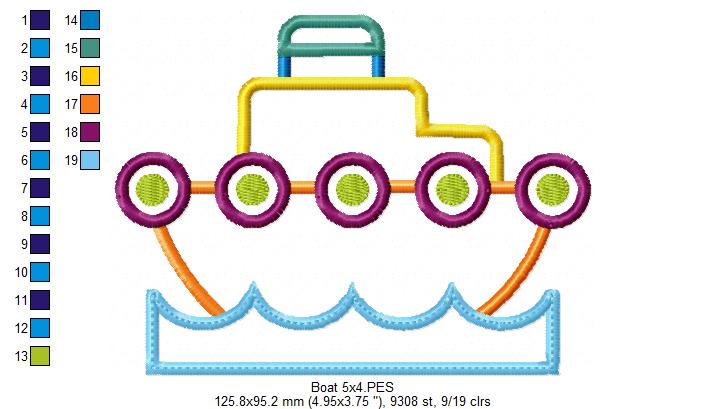 Boat - Applique