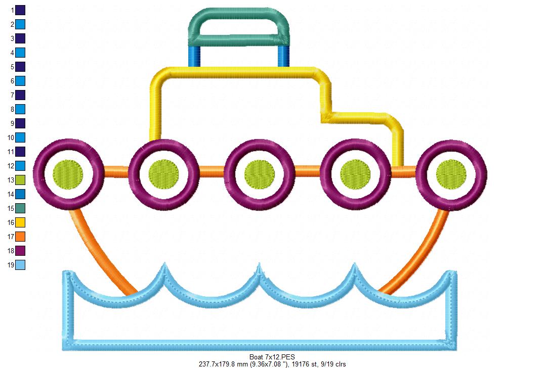 Boat - Applique
