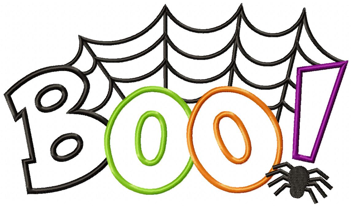 Boo! Spider - Applique Embroidery