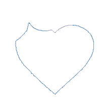 Bow Heart Softball - Applique