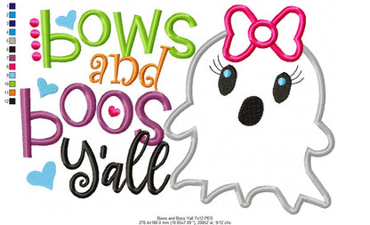 Bows and Boos Y'all - Applique