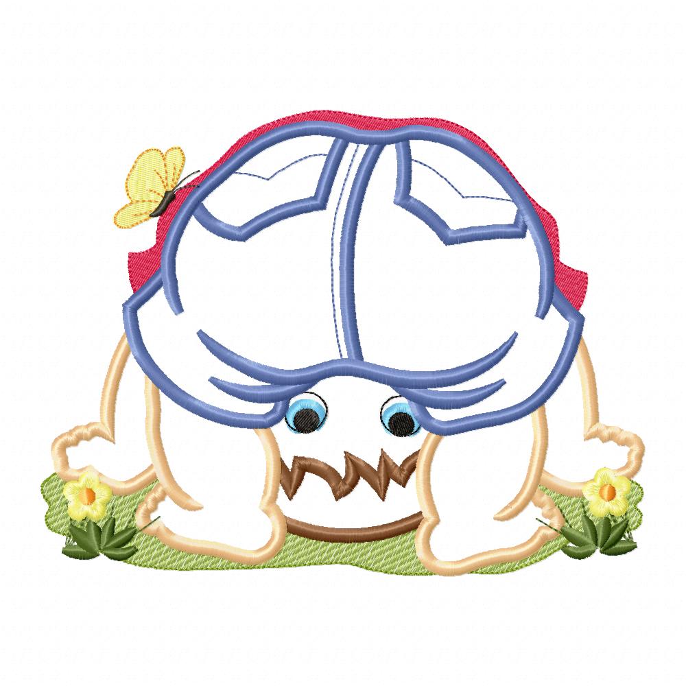 Baby Boy Looking Through his Legs - Applique