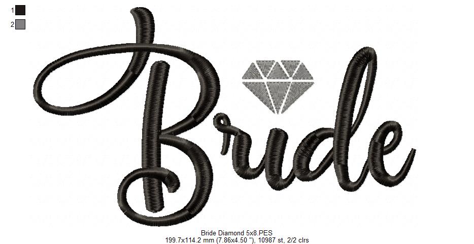 Bride Diamond - Fill Stitch