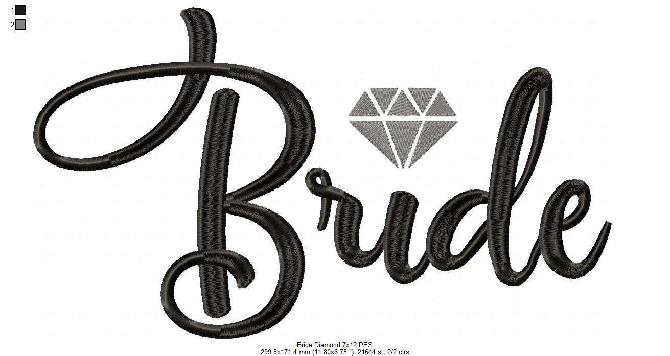 Bride Diamond - Fill Stitch