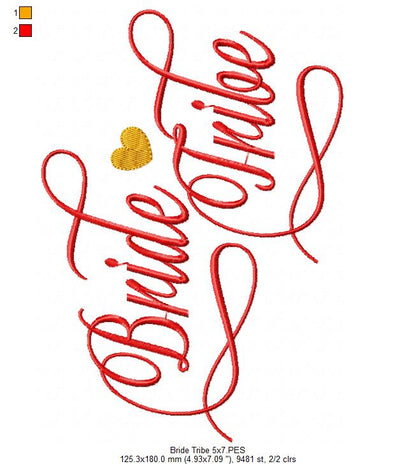 Bride Tribe - Fill Stitch
