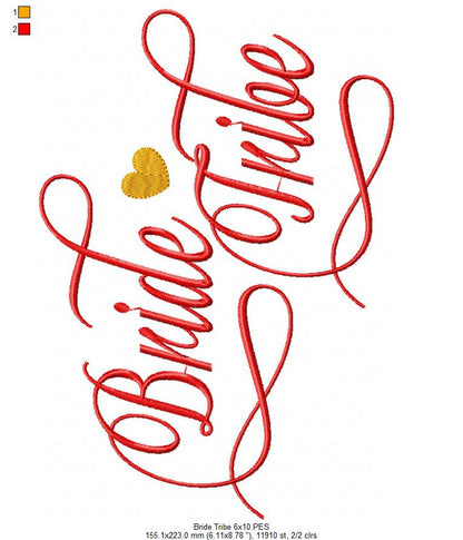 Bride Tribe - Fill Stitch
