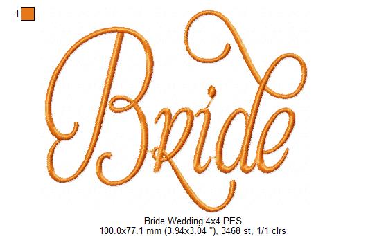 Bride - Fill Stitch