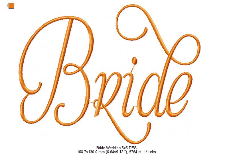 Bride - Fill Stitch