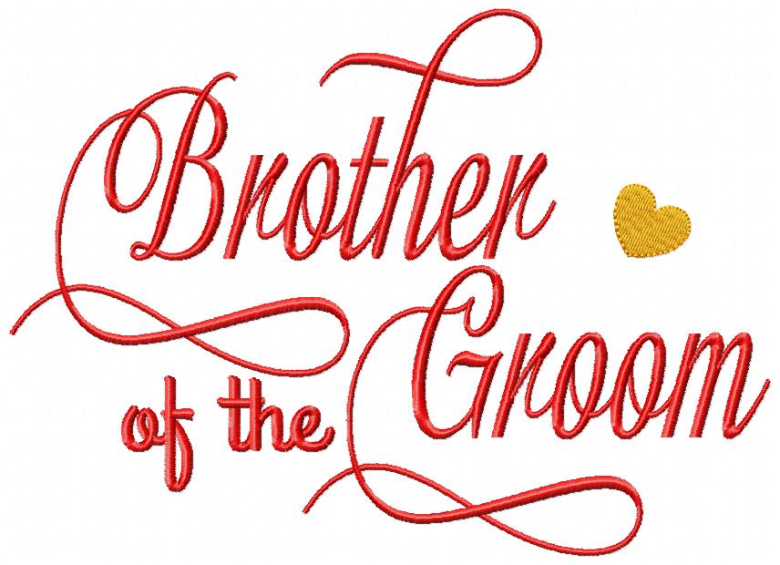 Brother of the Groom - Fill Stitch