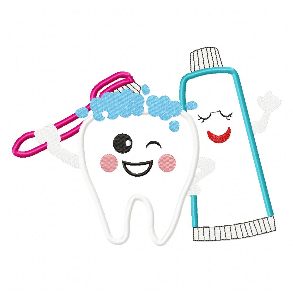 Brush your Teeth - Applique