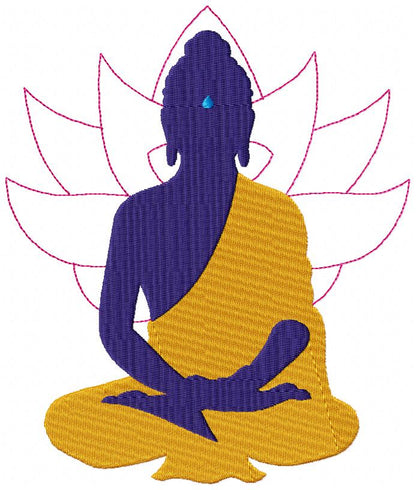 Buddha - Fill Stitch